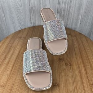 Womens Rhinestone Sandals
